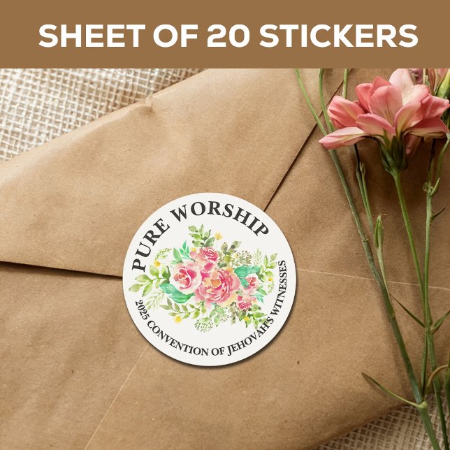 Adesivo Envelope JW da Convenção sobre o Culto Puro de 202 (Criador carregado)
