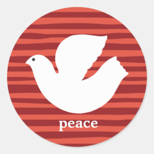Adesivo Envelope Red Peace Holiday Elegante