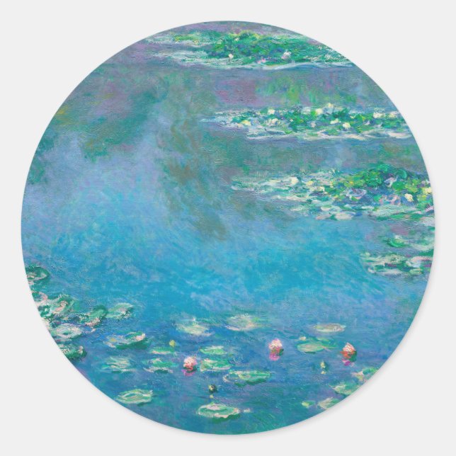 ADESIVO ENVELOPE SEAL : MONET CLAUDE : ÁGUAS (Frente)