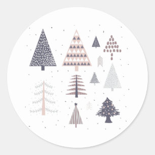 ADESIVO ENVELOPE SEAL STICKER : ÁRVORES DE NATAL