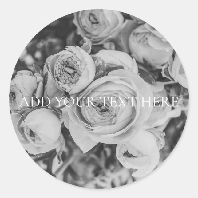 ADESIVO ENVELOPE SEAL STICKER: PESSOAS (B + W) (Frente)