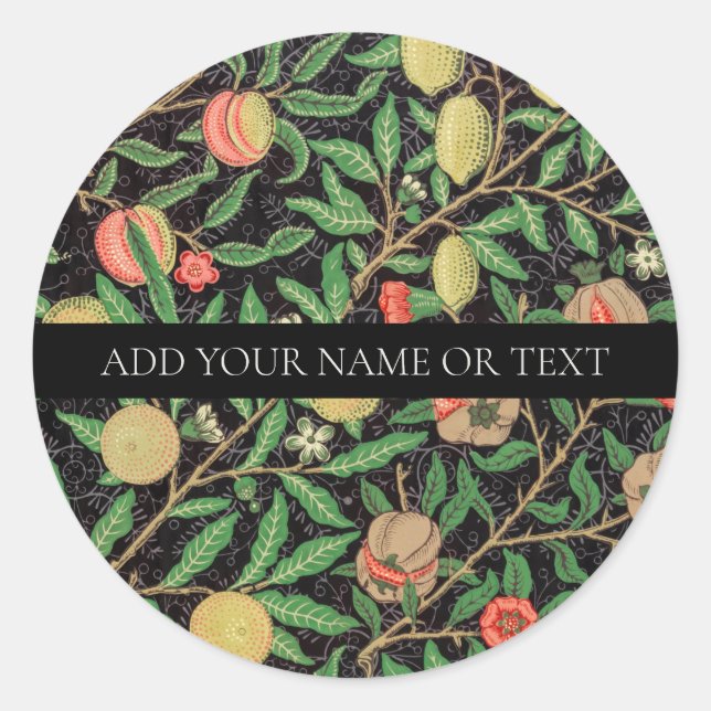 ADESIVO ENVELOPE SEAL STICKER : WILLIAM MORRIS (Frente)