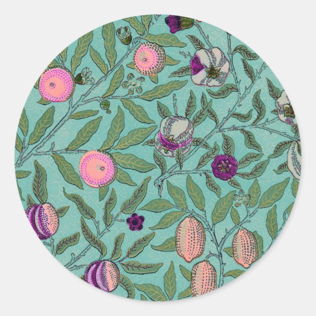 ADESIVO ENVELOPE SEAL : WILLIAM MORRIS : POMEGRANATOS (Frente)