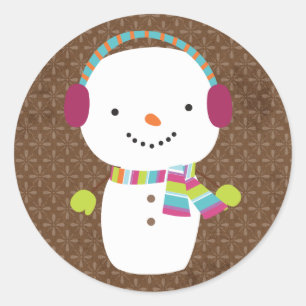 Adesivo Envelope Snowman Winter De Natal De 20 - 1,5"