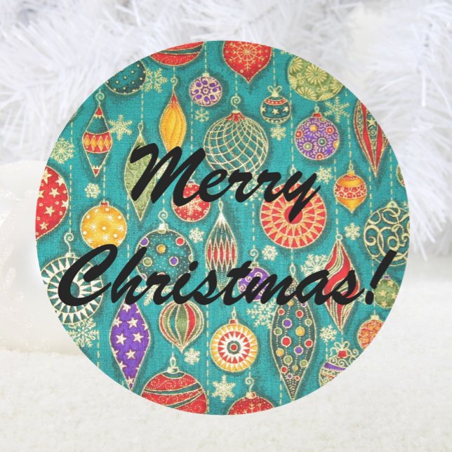 Adesivo Envelopes de árvores de Natal Retroativos (Criador carregado)