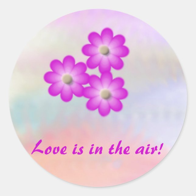 Adesivo Enveloppe Sticker Love está no ar! (Frente)