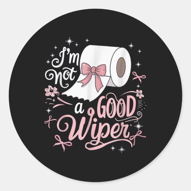 Adesivo Envergonhar Camisa Engraçada Não Sou Uma Boa Inapr (Frente)