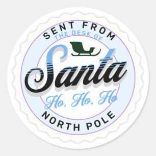 Adesivo Enviado do Carimbo de Papais noeis