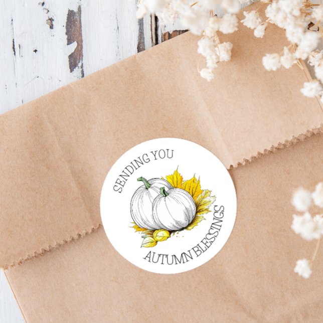 Adesivo Enviando Abençoações De Outono (Criador carregado)