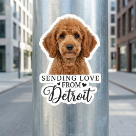 Adesivo Enviando Amor de Detroit