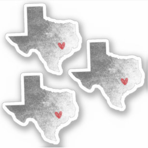 Adesivo Enviando Amor Do Texas Afastado
