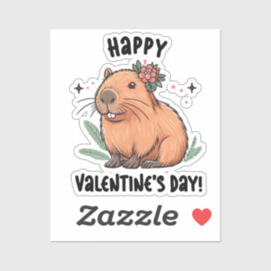 Adesivo Enviando Capybara Love em Dia de os namorados