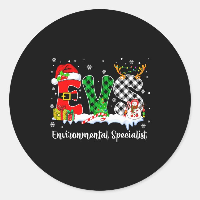 Adesivo Environmental Specialist Christmas Lights Red Plai (Frente)