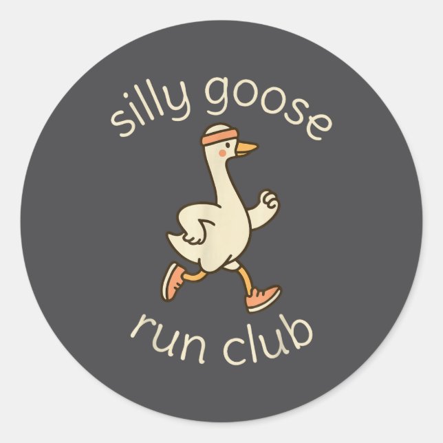 Adesivo Epic Club Sport Silly Marathon Gymer Running Goose (Frente)