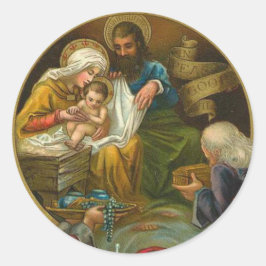 Adesivo Epifania Religiosa Jesus Mary Joseph Natal