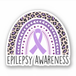 Adesivo Epilepsia Consciência Arco-Íris Epilepsia Guerreir