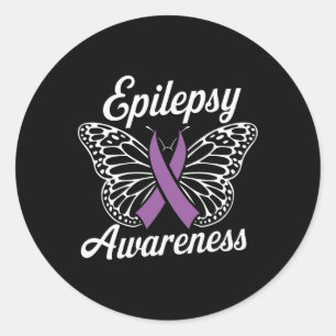 Adesivo Epilepsia Consciência Mês Folha Roxa Advocate Ep