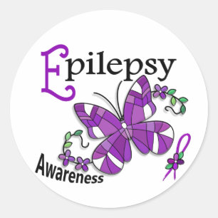 Adesivo Epilepsia da borboleta 2 do vitral