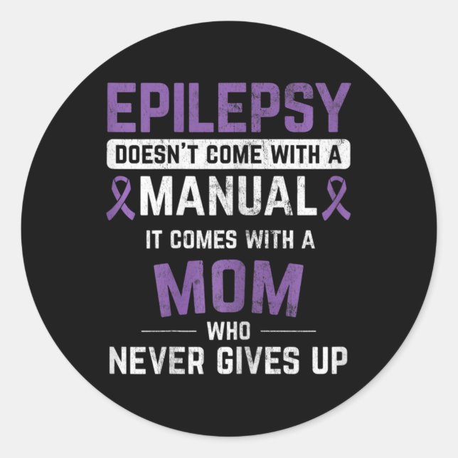 Adesivo Epilepsia Mãe Epilepsia Sensibilização Epilepsia E (Frente)