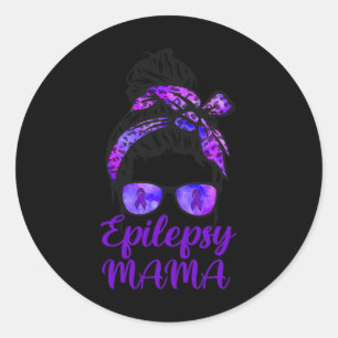 Adesivo Epilepsia Mamã Messaging Bun Hair Gles Bandana Pur
