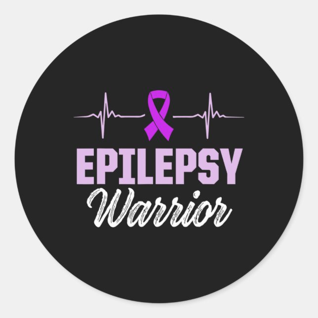 Adesivo Epilepsy Awareness Epileptic Warrior Survivor 18  (Frente)