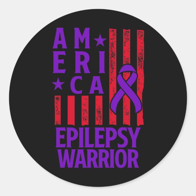 Adesivo Epilepsy Awareness Epileptic Warrior Survivor 28  (Frente)