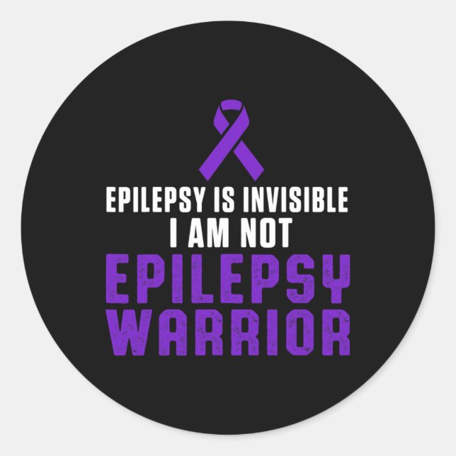 Adesivo Epilepsy Awareness Fun Healthcare Epileptic Warrio (Frente)