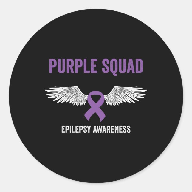 Adesivo Epilepsy Awareness Purple Ribbon - Epilepsy Awaren (Frente)