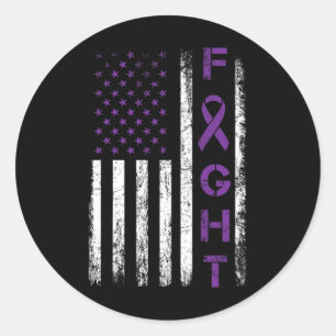 Adesivo Epilepsy Fighted USA Flag - Fight Epilepsy Awarene