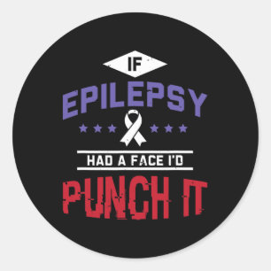 Adesivo Epiléptico Guerreiro e Epilepsia de Fita Roxa Awar