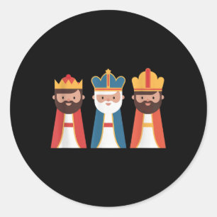 Adesivo Epiphany Feliz Dia De Reyes Three Wise Men Happy H