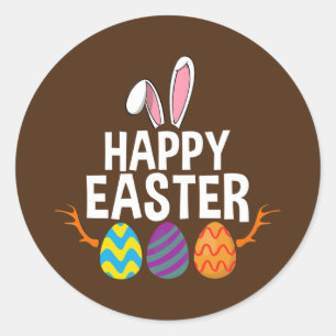 Adesivo Época de caça aos ovos veados Páscoas engraçad