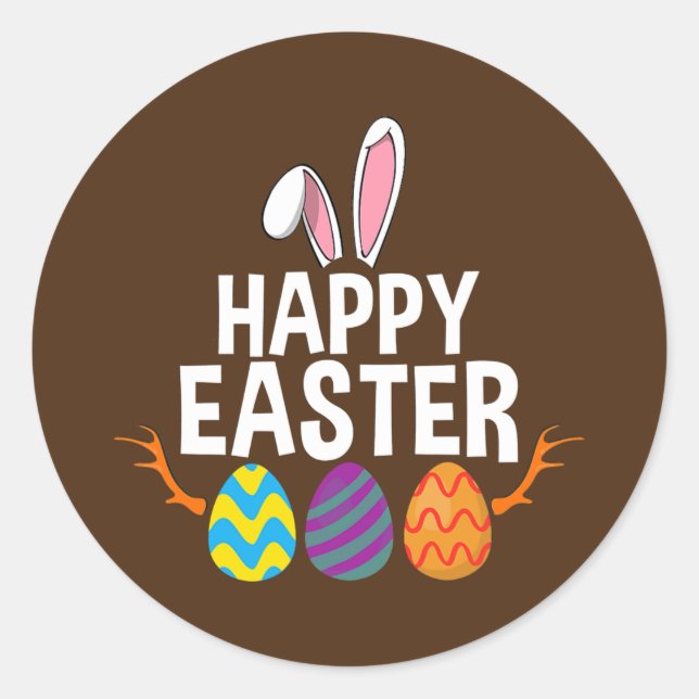 Adesivo Época de caça aos ovos veados Páscoas engraçadas D (Frente)