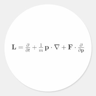 Adesivo Equação Boltzmann, preto