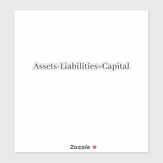 Adesivo Equação contabilística (Folha)