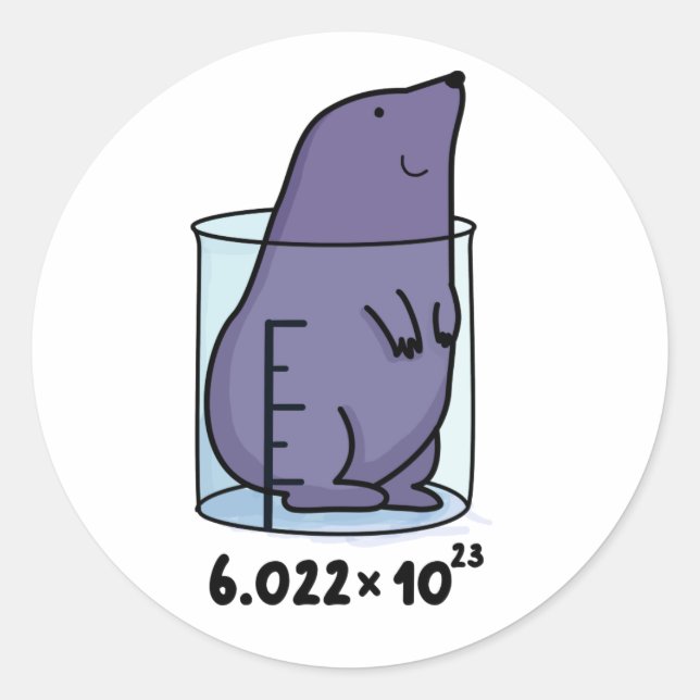 Adesivo Equação Do Linguado Em Um Sopro De Beaker (Frente)