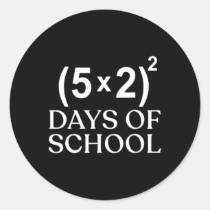 Adesivo Equação Matemática 100º Dia de Professores 100