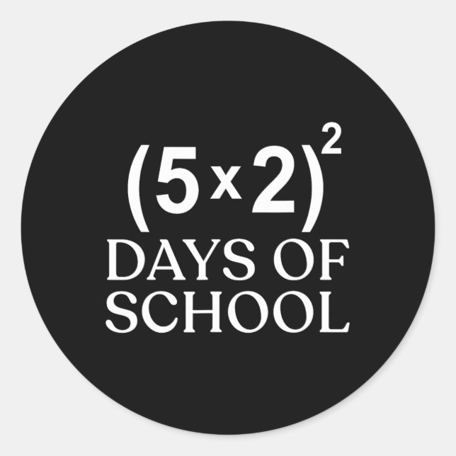 Adesivo Equação Matemática 100º Dia de Professores 100 (Frente)