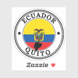 Adesivo Equador Quito La Mitad Del Mundo Seal Sticker Rout