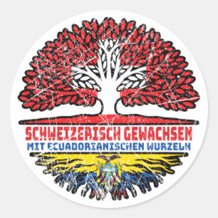 Adesivo Equador Schweizer Schweiz Baum