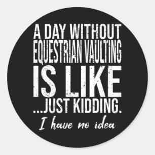 Adesivo Equestrian Vaulting — ideia engraçada de presen