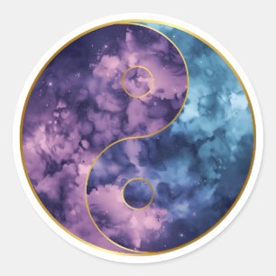 Adesivo Equilíbrio Cósmico Yin‑Yang Celestial