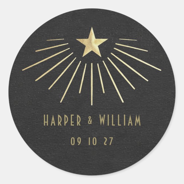 Adesivo Equinox Celestial Starburst Wedding Stickers (Frente)