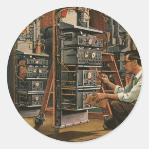 Adesivo Equipamento de fixação do técnico de rádio da 