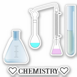 Adesivo Equipamento de Laboratório Química