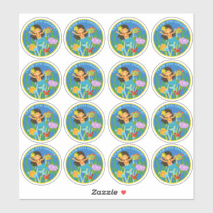 Adesivo Equipe 4º ano! Sereia e Tartaruga Marinha