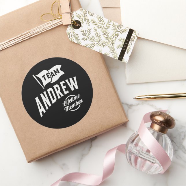 Adesivo Equipe Andrew Lifetime Membro (Presentear)