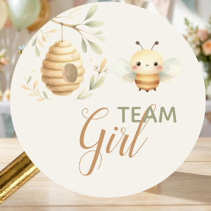 Adesivo Equipe Bebê Abelha Menina Ele ou Ela Revelação do