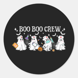 Adesivo Equipe boo boo enfermeira halloween enfermeira eng