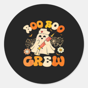 Adesivo Equipe Boo Boo Fantasma Divertido Para Enfermeira,